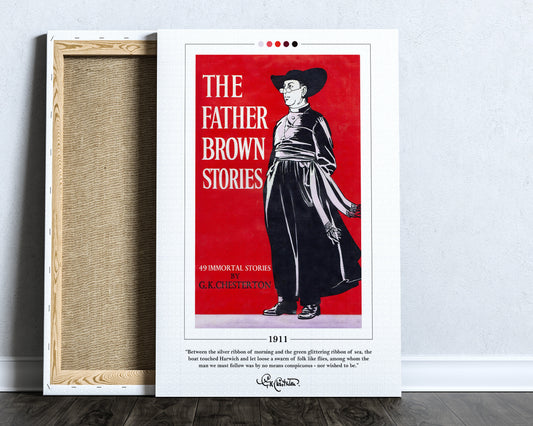Father Brown Book Cover Poster | G. K. Chesterton, Father Brown Poster, Father Brown Print, Book Posters, Canvas Print, Book Lover Gift