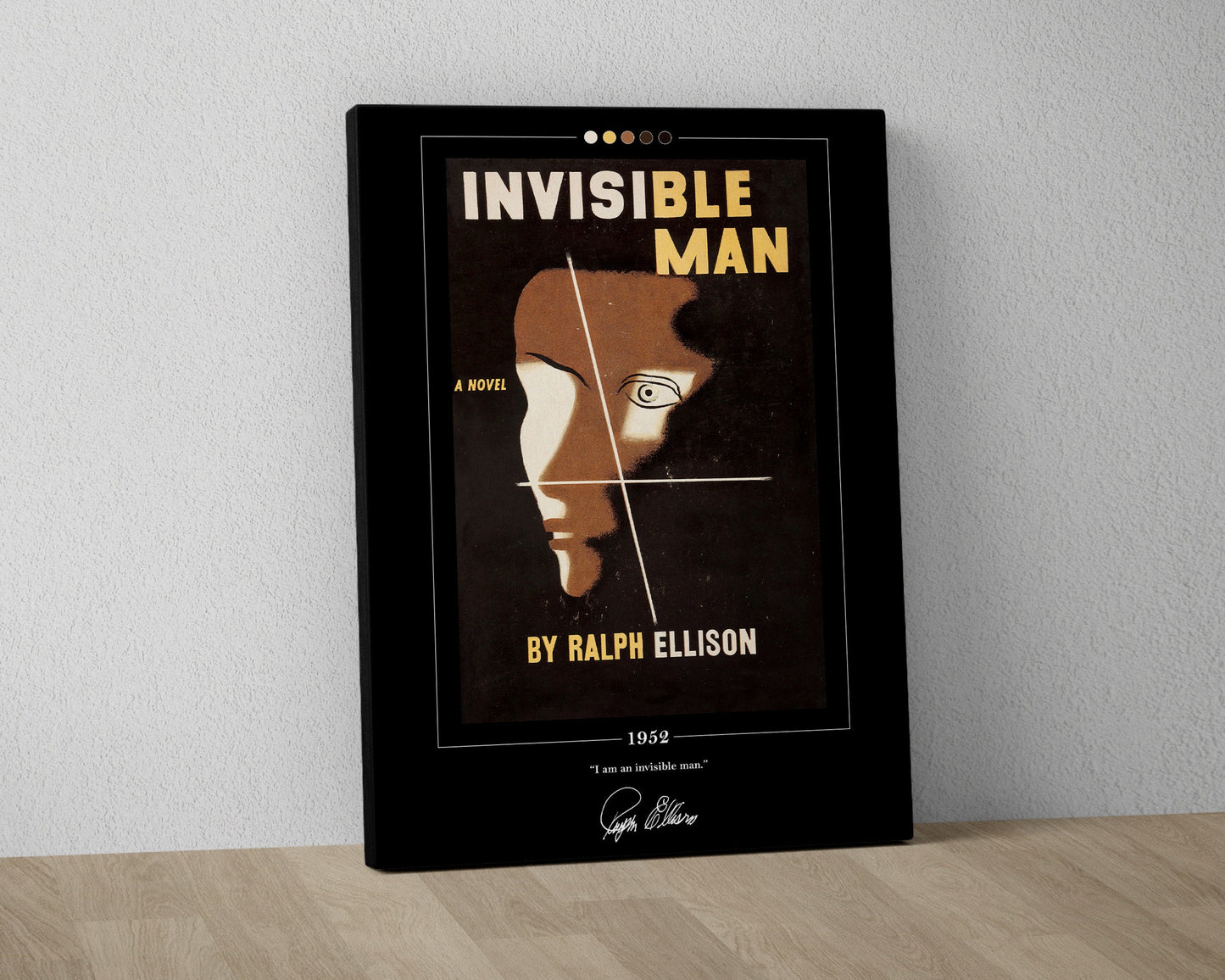 Invisible Man Book Cover Poster | Ralph Ellison, Invisible Man Poster, Invisible Man Print, Book Posters, Canvas Wall Art, Book Lover Gift