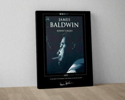 Sonny's Blues Book Cover Poster | James Baldwin, Sonny's Blues Poster, Sonny's Blues Print, Book Posters, Canvas Print, Book Lover Gift