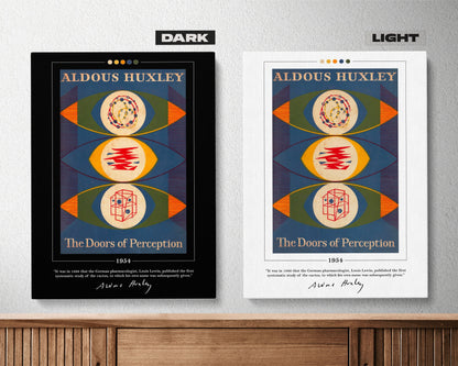 The Doors of Perception Book Cover Poster | Aldous Huxley, The Doors of Perception Poster, Book Posters, Canvas Wall Art, Book Lover Gift