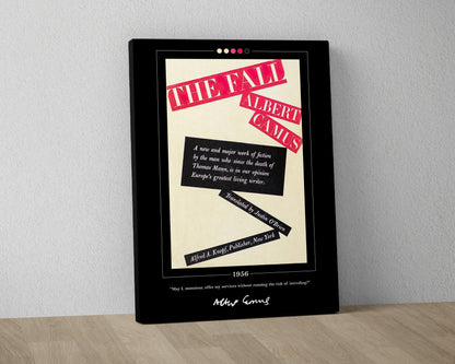 The Fall Book Cover Poster | Albert Camus, The Fall Poster, The Fall Print, Book Posters, Book Art, Canvas Print, Book Art, Book Lover Gift