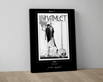 Hamlet Book Cover Poster | William Shakespeare, Hamlet Poster, Hamlet Print, Book Posters, Canvas Wall Art, Book Art, Book Lover Gift