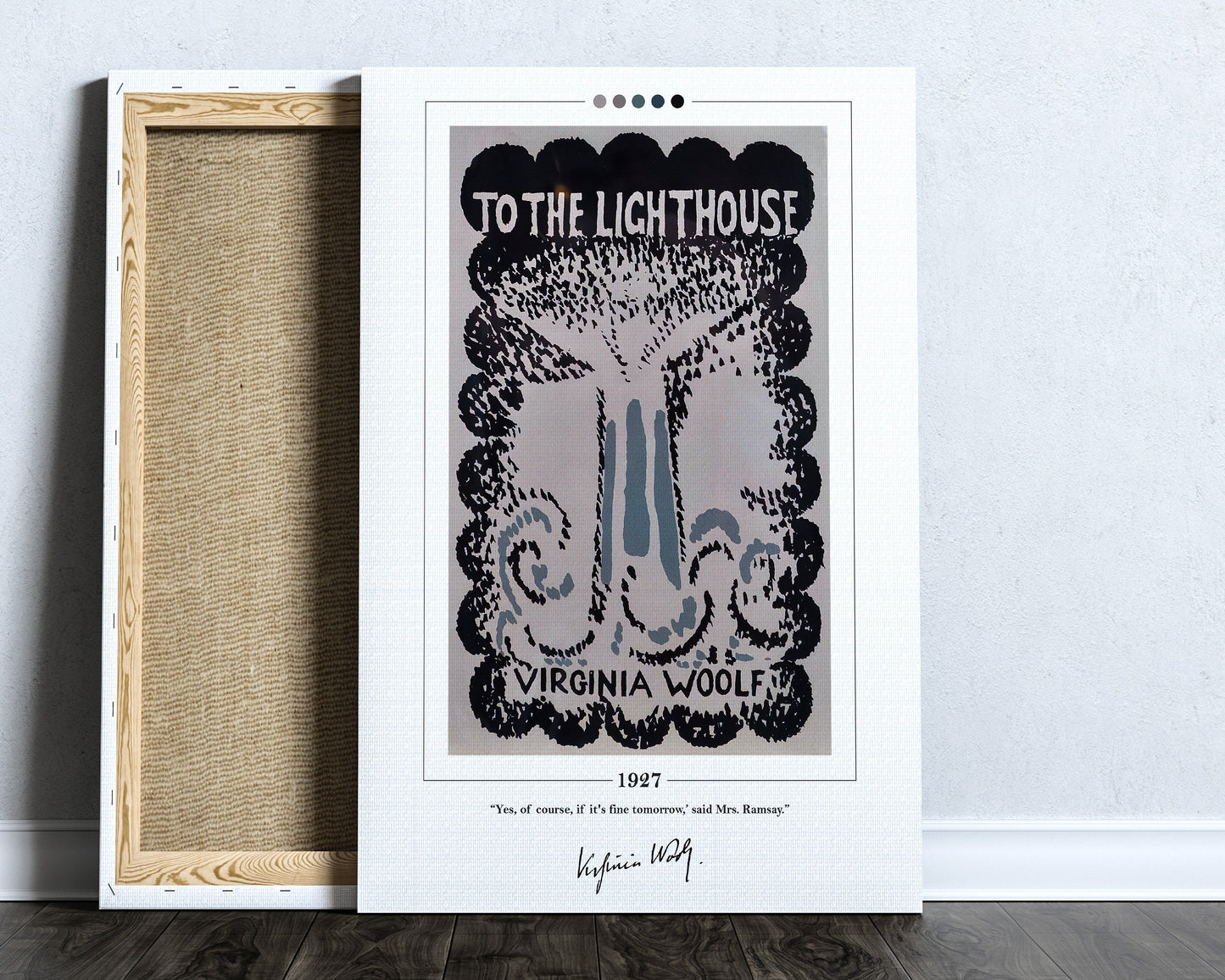 To the Lighthouse Book Cover Poster | Virginia Woolf, To the Lighthouse Poster, Book Posters, Canvas Wall Art, Book Art, Book Lover Gift