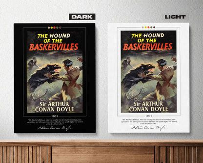 The Hound of the Baskervilles Book Cover Poster | Arthur Conan Doyle, Sherlock Holmes Poster, Hound of the Baskervilles Poster, Book Posters