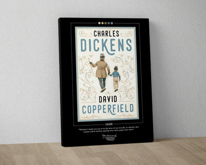 David Copperfield Book Cover Poster | Charles Dickens, David Copperfield Poster, Book Posters, Canvas Wall Art, Book Art, Book Lover Gift