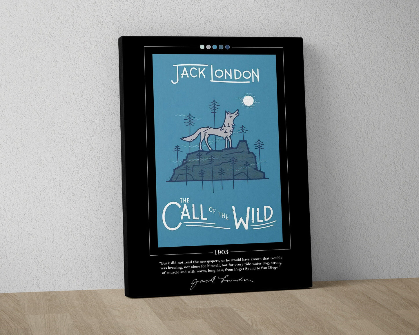 The Call of the Wild Book Cover Poster | Jack London, The Call of the Wild Poster, Book Posters, Canvas Wall Art, Book Art, Book Lover Gift