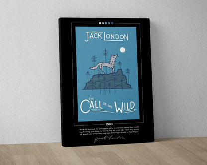 The Call of the Wild Book Cover Poster | Jack London, The Call of the Wild Poster, Book Posters, Canvas Wall Art, Book Art, Book Lover Gift