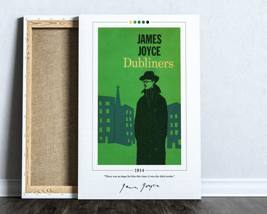 Dubliners Book Cover Poster | James Joyce, Dubliners Poster, Dubliners Print, Book Posters, Book Art, Canvas Wall Art, Book Lover Gift