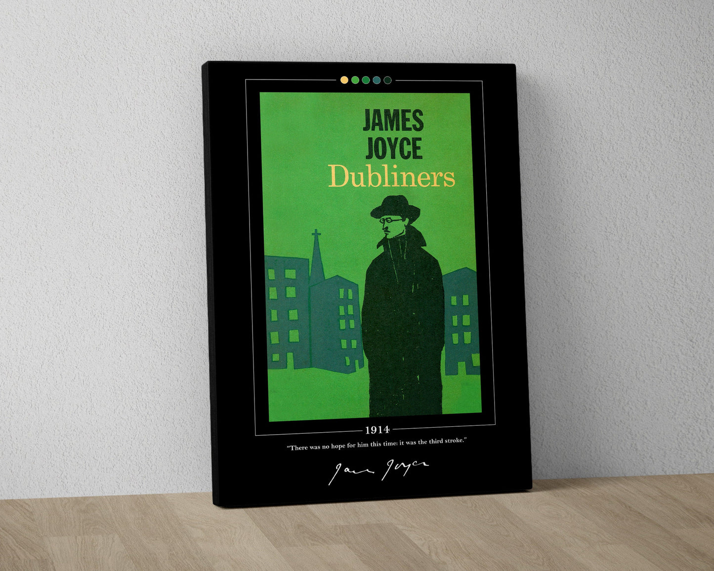 Dubliners Book Cover Poster | James Joyce, Dubliners Poster, Dubliners Print, Book Posters, Book Art, Canvas Wall Art, Book Lover Gift