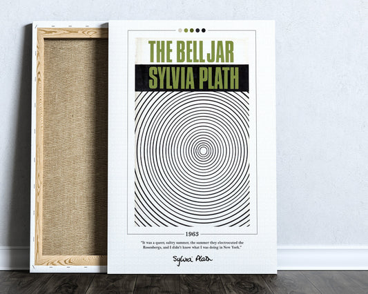 The Bell Jar Book Cover Poster | Sylvia Plath, The Bell Jar Poster, The Bell Jar Print, Book Posters, Canvas Wall Art, Book Lover Gift