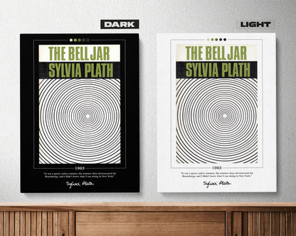 The Bell Jar Book Cover Poster | Sylvia Plath, The Bell Jar Poster, The Bell Jar Print, Book Posters, Canvas Wall Art, Book Lover Gift