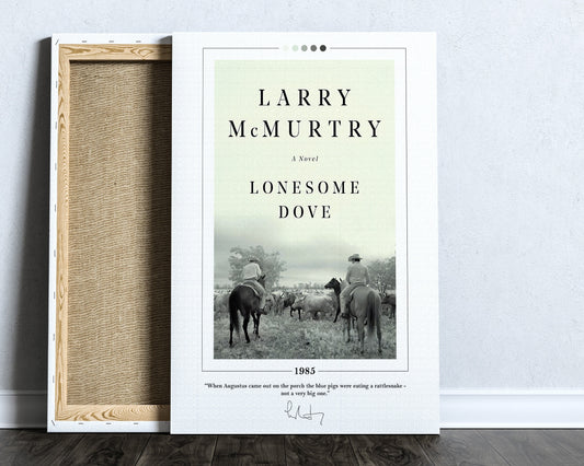Lonesome Dove Book Cover Poster | Larry McMurtry, Lonesome Dove Poster, Lonesome Dove Print, Book Posters, Canvas Wall Art, Book Lover Gift