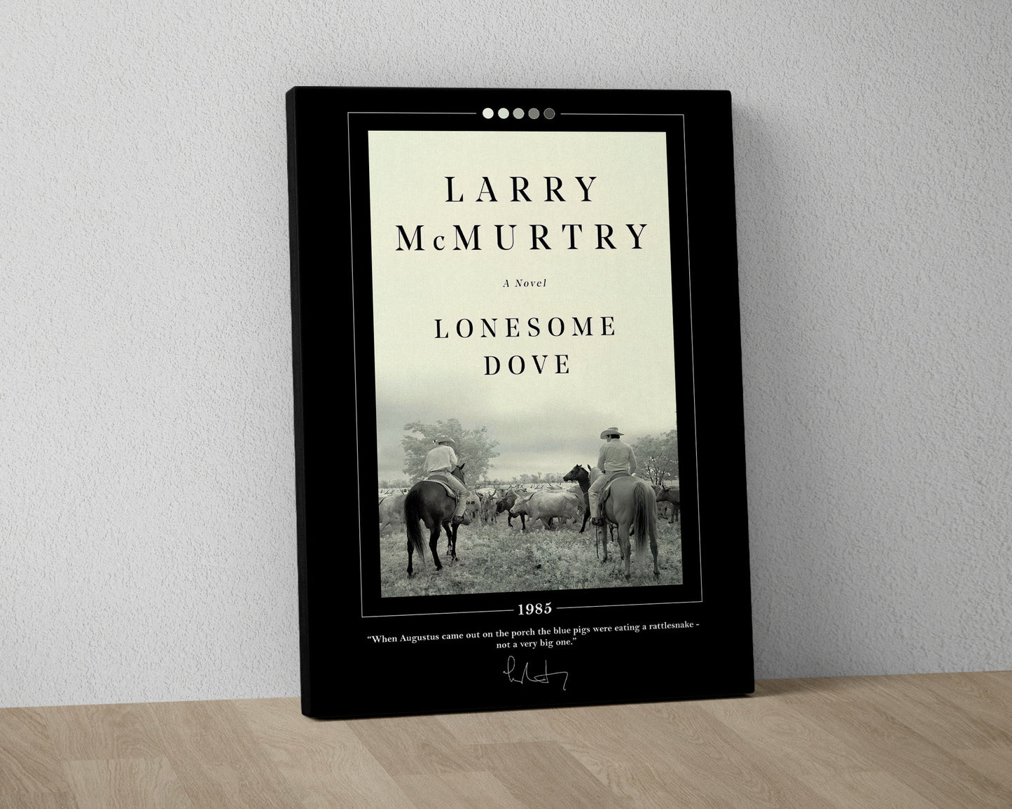 Lonesome Dove Book Cover Poster | Larry McMurtry, Lonesome Dove Poster, Lonesome Dove Print, Book Posters, Canvas Wall Art, Book Lover Gift