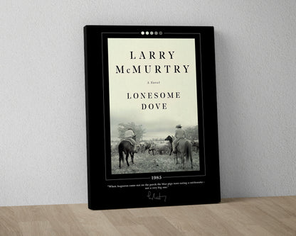 Lonesome Dove Book Cover Poster | Larry McMurtry, Lonesome Dove Poster, Lonesome Dove Print, Book Posters, Canvas Wall Art, Book Lover Gift