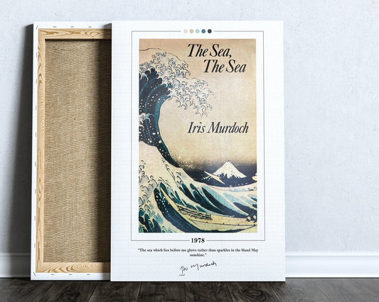 The Sea The Sea Book Cover Poster | Iris Murdoch, The Sea The Sea Poster, The Sea The Sea Print, Book Posters, Canvas Print, Book Lover Gift