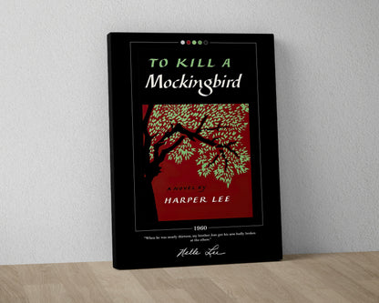 To Kill a Mockingbird Book Cover Poster | Harper Lee, To Kill a Mockingbird Poster, Book Posters, Canvas Wall Art, Book Art, Book Lover Gift