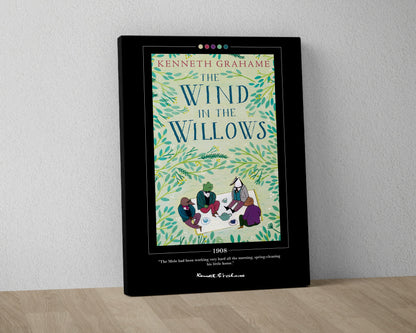 The Wind in the Willows Book Cover Poster | Kenneth Grahame, The Wind in the Willows Poster, Book Posters, Canvas Wall Art, Book Lover Gift