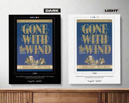 Gone with the Wind Book Cover Poster | Margaret Mitchell, Gone with the Wind Poster, Gone with the Wind Print, Book Posters, Canvas Wall Art