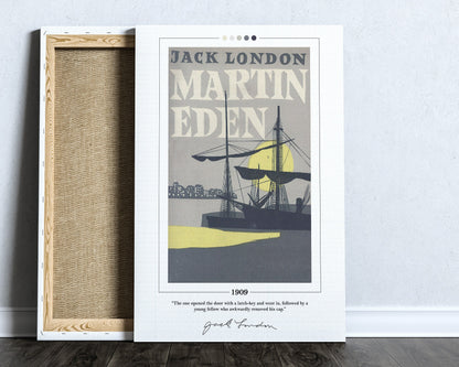 Martin Eden Book Cover Poster | Jack London, Martin Eden Poster, Martin Eden Print, Book Posters, Canvas Wall Art, Book Art, Book Lover Gift