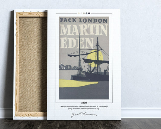 Martin Eden Book Cover Poster | Jack London, Martin Eden Poster, Martin Eden Print, Book Posters, Canvas Wall Art, Book Art, Book Lover Gift