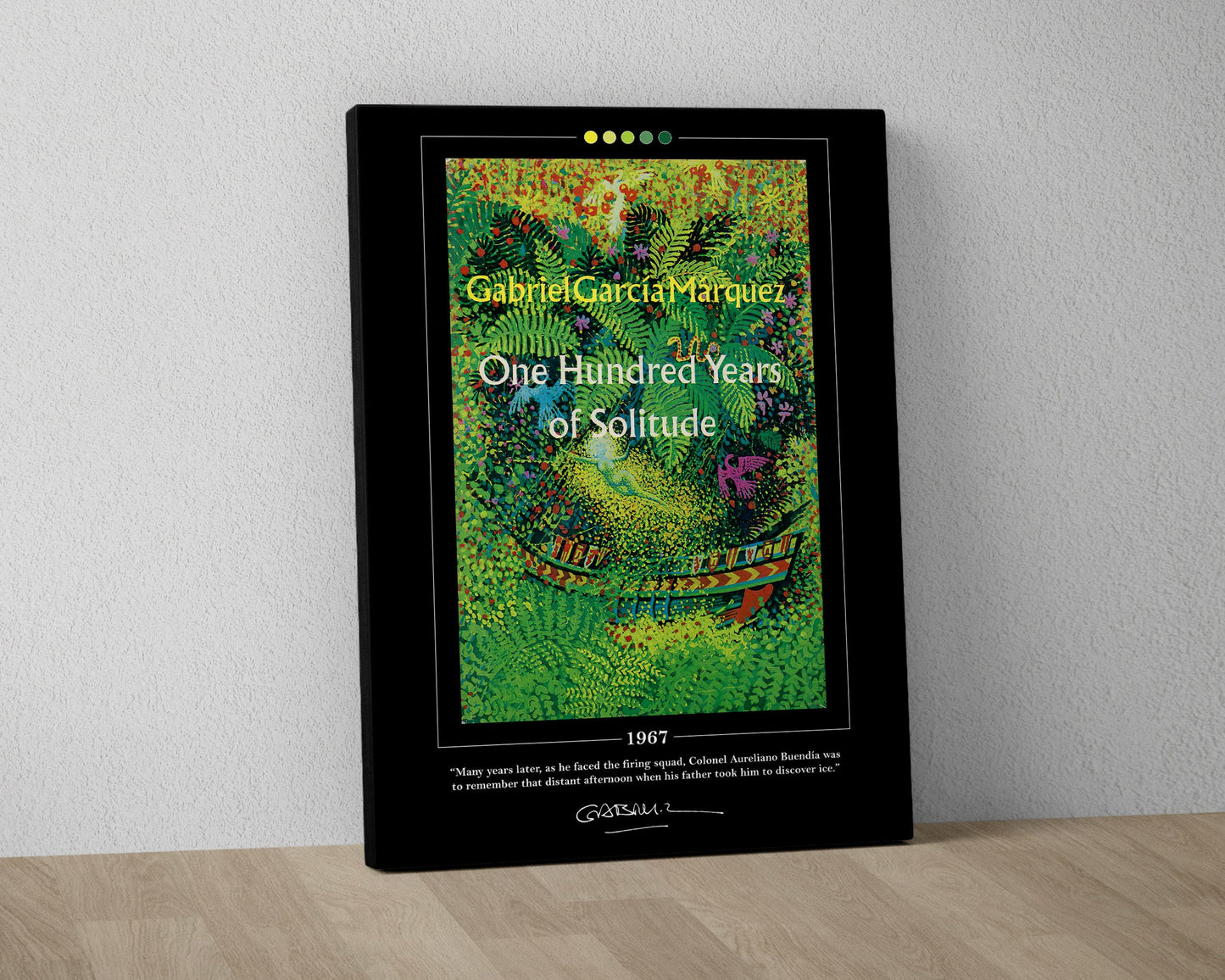 One Hundred Years of Solitude Book Cover Poster | Gabriel Garcia Marquez, One Hundred Years of Solitude Poster, Book Posters, Canvas Print