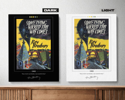 Something Wicked This Way Comes Book Cover Poster | Ray Bradbury, Something Wicked This Way Comes Poster, Book Posters, Canvas Wall Art