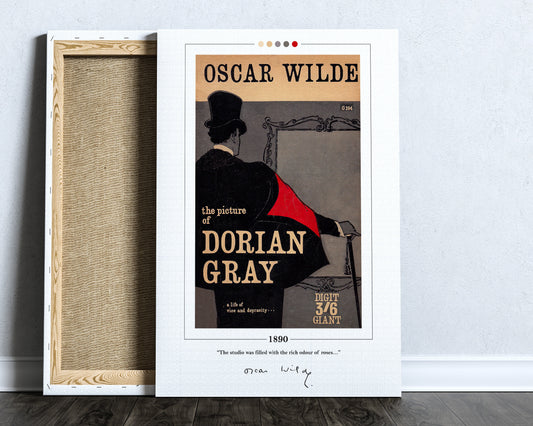 The Picture of Dorian Gray Book Cover Poster | Oscar Wilde, The Picture of Dorian Gray Poster, Book Posters, Canvas Print, Book Lover Gift