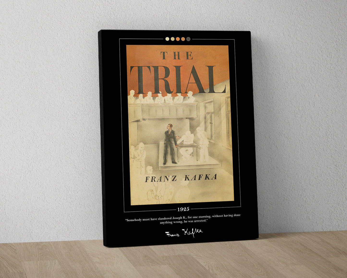 The Trial Book Cover Poster | Franz Kafka, The Trial Poster, The Trial Print, Book Posters, Book Art, Canvas Wall Art, Book Lover Gift