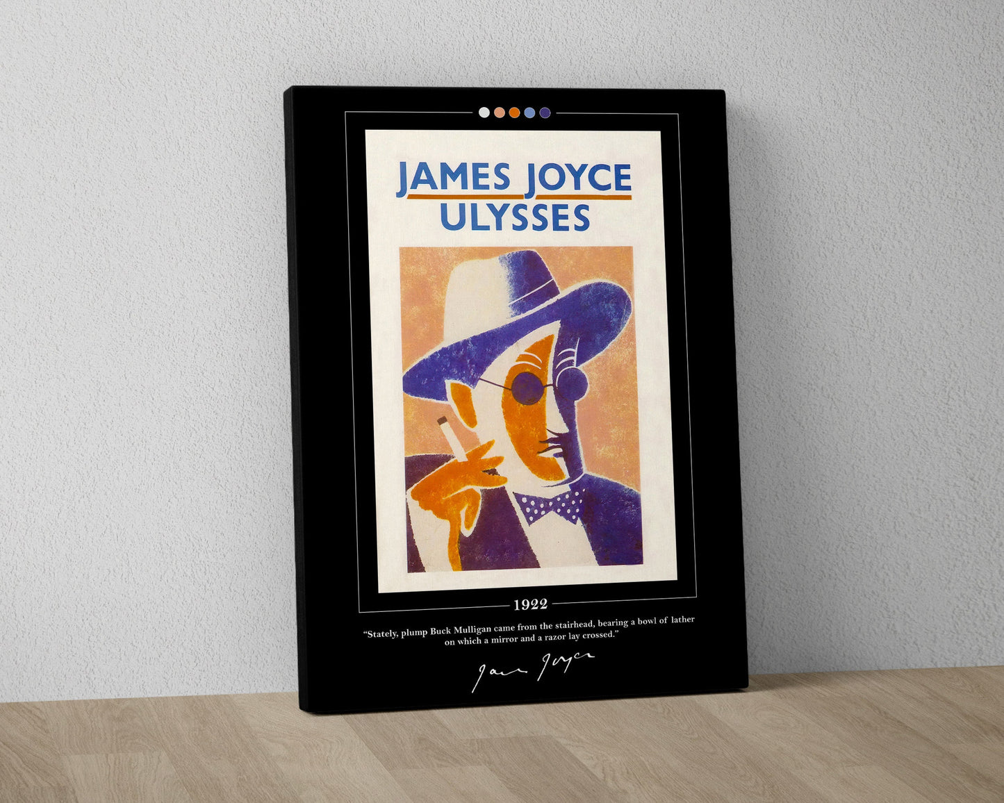 Ulysses Book Cover Poster | James Joyce, Ulysses Poster, Ulysses Print, Book Posters, Book Art, Canvas Wall Art, Book Lover Gift