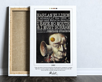I Have No Mouth and I Must Scream Book Cover Poster | Harlan Ellison, I Have No Mouth and I Must Scream Poster, Book Posters, Book Art