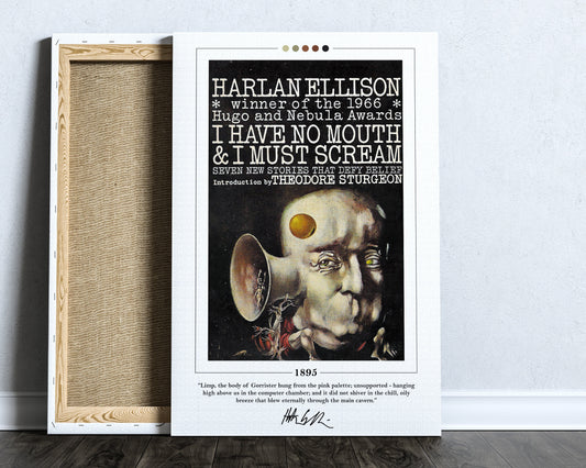 I Have No Mouth and I Must Scream Book Cover Poster | Harlan Ellison, I Have No Mouth and I Must Scream Poster, Book Posters, Book Art