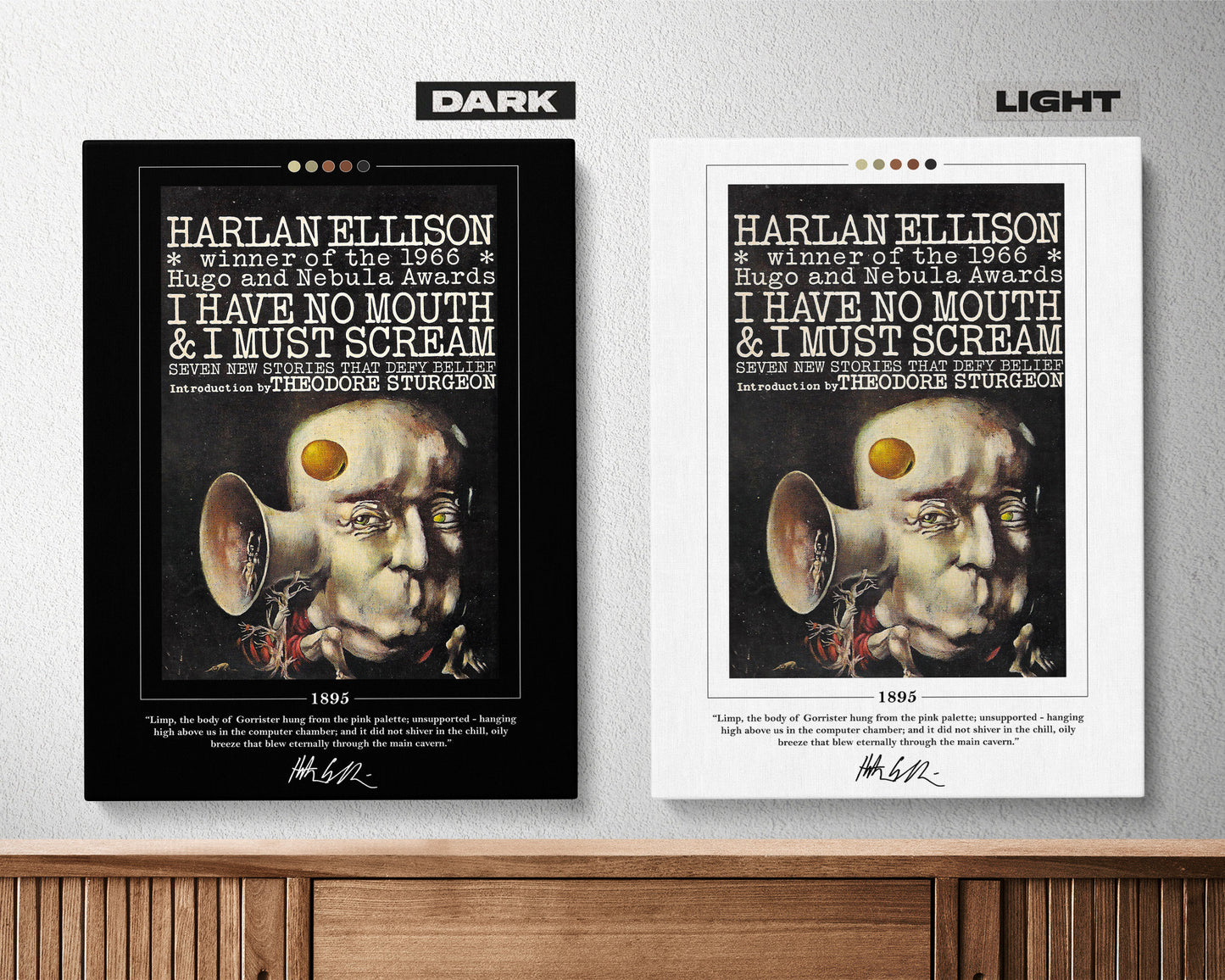 I Have No Mouth and I Must Scream Book Cover Poster | Harlan Ellison, I Have No Mouth and I Must Scream Poster, Book Posters, Book Art