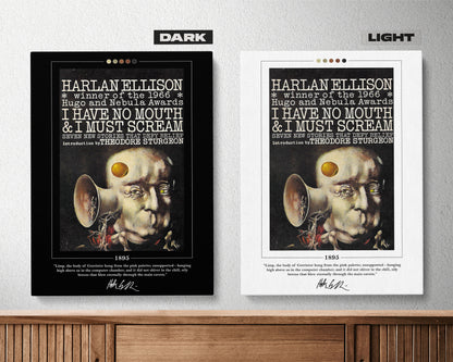 I Have No Mouth and I Must Scream Book Cover Poster | Harlan Ellison, I Have No Mouth and I Must Scream Poster, Book Posters, Book Art