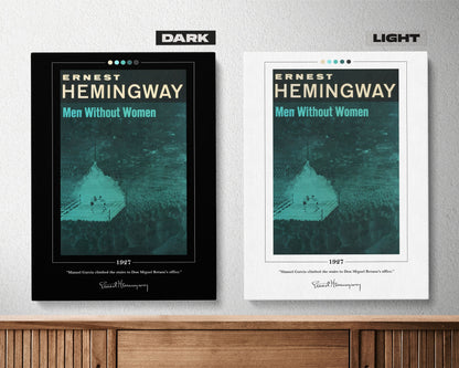 Men Without Women Book Cover Poster | Ernest Hemingway, Men Without Women Poster, Book Posters, Book Art, Canvas Wall Art, Book Lover Gift