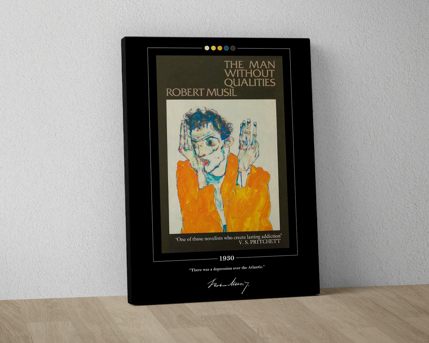The Man Without Qualities Book Cover Poster | Robert Musil, Man Without Qualities Poster, Book Posters, Book Art, Book Lover Gift