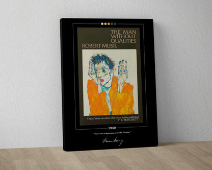 The Man Without Qualities Book Cover Poster | Robert Musil, Man Without Qualities Poster, Book Posters, Book Art, Book Lover Gift