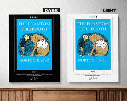 The Phantom Tollbooth Book Cover Poster | Norton Juster, Phantom Tollbooth Poster, Phantom Tollbooth Print, Book Posters, Book Lover Gift