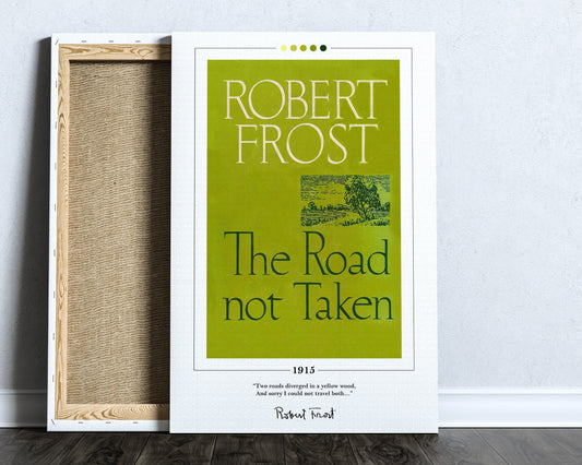 The Road Not Taken Book Cover Poster | Robert Frost, The Road Not Taken Poster, The Road Not Taken Print, Book Posters, Book Lover Gift
