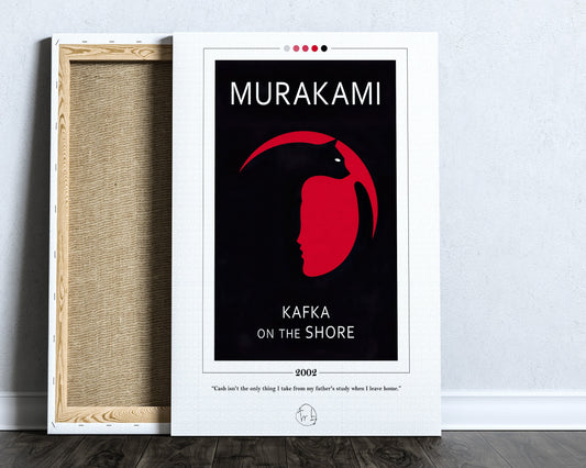 Kafka on the Shore Book Cover Poster | Haruki Murakami, Kafka on the Shore Poster, Book Posters, Book Art, Canvas Wall Art, Book Lover Gift