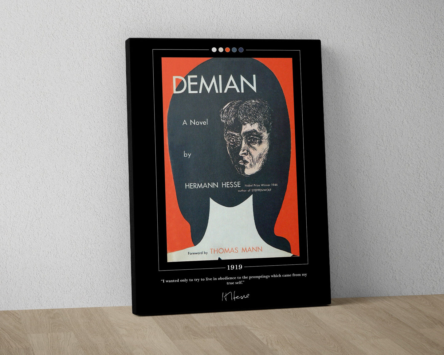 Demian Book Cover Poster | Hermann Hesse, Demian Poster, Demian Print, Book Posters, Book Art, Canvas Wall Art, Book Lover Gift