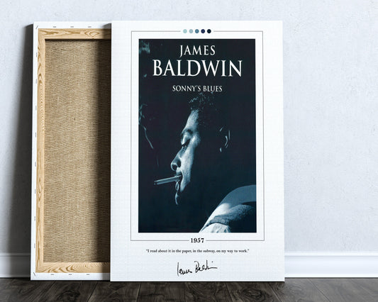 Sonny's Blues Book Cover Poster | James Baldwin, Sonny's Blues Poster, Sonny's Blues Print, Book Posters, Canvas Print, Book Lover Gift