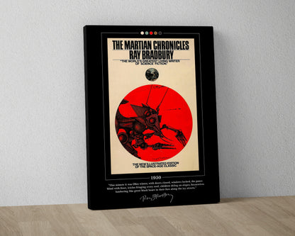 The Martian Chronicles Book Cover Poster | Ray Bradbury, The Martian Chronicles Poster, Book Posters, Canvas Wall Art, Book Lover Gift
