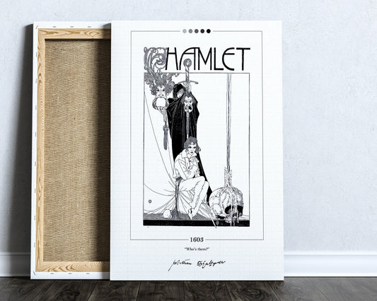 Hamlet Book Cover Poster | William Shakespeare, Hamlet Poster, Hamlet Print, Book Posters, Canvas Wall Art, Book Art, Book Lover Gift