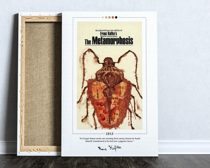 The Metamorphosis Book Cover Poster | Franz Kafka, Metamorphosis Poster, Metamorphosis Print, Book Posters, Canvas Wall Art, Book Lover Gift