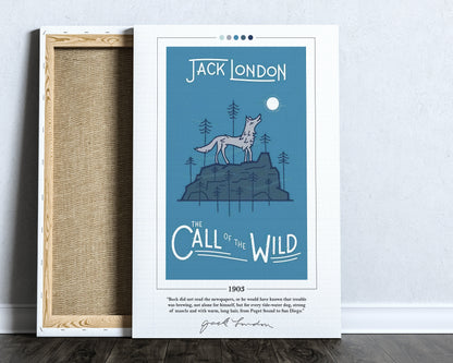 The Call of the Wild Book Cover Poster | Jack London, The Call of the Wild Poster, Book Posters, Canvas Wall Art, Book Art, Book Lover Gift