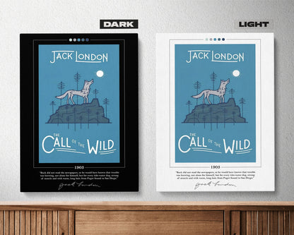 The Call of the Wild Book Cover Poster | Jack London, The Call of the Wild Poster, Book Posters, Canvas Wall Art, Book Art, Book Lover Gift
