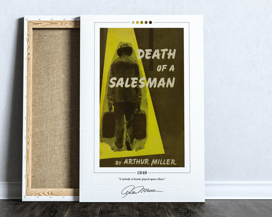 Death of a Salesman Book Cover Poster | Arthur Miller, Death of a Salesman Poster, Book Posters, Book Art, Canvas Wall Art, Book Lover Gift