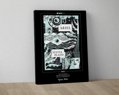 Ariel Book Cover Poster | Sylvia Plath, Ariel Poster, Ariel Print, Book Posters, Book Prints, Canvas Wall Art, Book Art, Book Lover Gift