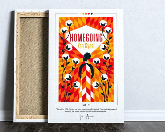 Homegoing Book Cover Poster | Yaa Gyasi, Homegoing Poster, Homegoing Print, Book Posters, Book Art, Canvas Wall Art, Book Lover Gift