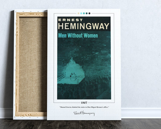 Men Without Women Book Cover Poster | Ernest Hemingway, Men Without Women Poster, Book Posters, Book Art, Canvas Wall Art, Book Lover Gift